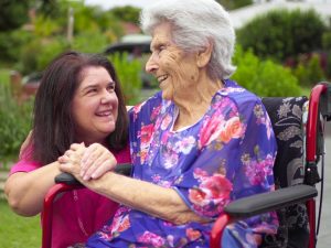 Nurse Next Door Aged Care Client with her Caregiver