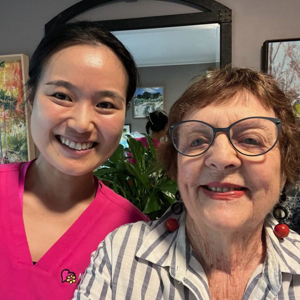 Nurse Next Door Perth Caregvier with Aged Care Client